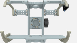 Hillaero MEDUMAT FAA certified mountable bracket for Air Ambulance Airmed Helicopter or Fixed Wing Aircraft FRONT